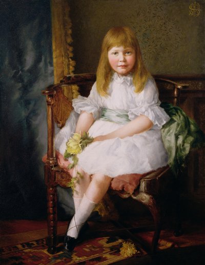 Portrait of a Young Girl by English School